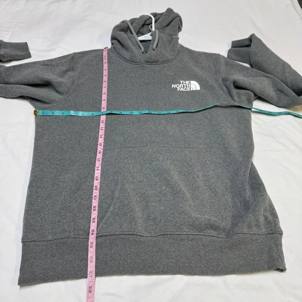 The North Face Box‎ Logo Hoodie Men’s M Heather Gray EUC